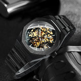 WINNER Fashion Men&#39;s Watches Top Brand Luxury Mechanical Watch For Men Casual Wrist Watches Stainless Steel Strap Chic Relogio