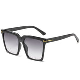 Oversize Square Sunglasses Women Vintage Brand Big Frame Sun Glasses Woman Black Gradient Female Glasses Oculos UV400