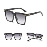 Oversize Square Sunglasses Women Vintage Brand Big Frame Sun Glasses Woman Black Gradient Female Glasses Oculos UV400