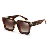 Fashion Classic Luxury Brand Design Oversized Square Sunglasses Women Men Shield Big Frame ins Sun Glasses For Female UV400