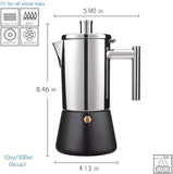 300ML 304 Stainless Steel Geyser Coffee Maker Induction Cooker Espresso Coffee Maker Coffee pot  Moka Pot Italian Coffee Machine