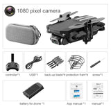 Mini RC Drone 4K HD Camera Quadcopter WiFi Fpv Air Pressure Altitude Hold Black And Foldable Mobile Control Dron Toys