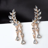 Fashion Punk Black Cross Drop Earrings For Teens Vintage Rock Pride Long Chain Butterfly Ear Cuffs Women Earrings Girls Jewelry