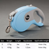 Automatic Retractable Dog Leash Large Medium Small Dog Lead Extending Walking Leads High Quality Roulette For Dogs Pet Supplies