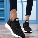 Mesh Women Sneakers Breathable Women Flat Shoes Lightweight Casual Shoes Ladies Lace-up Deportivas Mujer Chaussures Femme