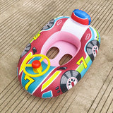 Inflatable Float Seat Baby Swimming Circle Car Shape Toddler Swimming Ring Kid Child Swim Ring Accessories Water Fun Pool Toys