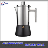 300ML 304 Stainless Steel Geyser Coffee Maker Induction Cooker Espresso Coffee Maker Coffee pot  Moka Pot Italian Coffee Machine