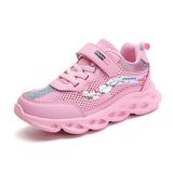 Pink Kids Sneakers Lightweight Girls Running Sport Shoes Boys Fashion Casual Walking Shoes Children Pu Leather Tenis Sneakers