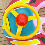 Inflatable Float Seat Baby Swimming Circle Car Shape Toddler Swimming Ring Kid Child Swim Ring Accessories Water Fun Pool Toys