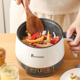 220V Electric Cooking Machine Household Single/Double Layer Hot Pot Non-stick Pan Multifunction Rice Cooker Student Dormitory