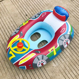 Inflatable Float Seat Baby Swimming Circle Car Shape Toddler Swimming Ring Kid Child Swim Ring Accessories Water Fun Pool Toys