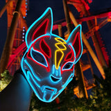 2022Hot Sales Fashion LED Mask Luminous Glowing Halloween Party Mask Neon EL Mask Halloween Cosplay Mask Mascara Horror Maska