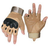 Full Finger Tactical Army Gloves Military Paintball Shooting Airsoft PU Leather Touch Screen Rubber Protective Gear Women Men