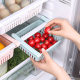 Kitchen Refrigerator Storage Box Fresh Spacer Layer Storage Rack Drawer Sort Kitchen Accessories Hanging Organizer Storage Rack