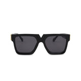 LeonLion Square Retro Sunglasses Women Luxury Brand Glasses Women/Men Oversized Sunglasses Women Mirror Oculos De Sol Feminino
