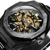 WINNER Fashion Men&#39;s Watches Top Brand Luxury Mechanical Watch For Men Casual Wrist Watches Stainless Steel Strap Chic Relogio