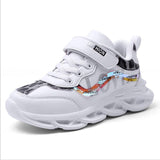 Pink Kids Sneakers Lightweight Girls Running Sport Shoes Boys Fashion Casual Walking Shoes Children Pu Leather Tenis Sneakers