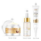 Snail Collagen Face Cream 24K Gold Serum Eye Cream Anti Aging Beauty Facial Skin Care Set Whitening Day Cream Skincare Produtc