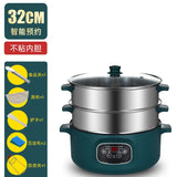 Stainless Steel Steamer Cooker Rice Noodle Roll Hot Pot Food Warmer Egg Kitchen Cooking Steam Electric Dampf Topf Multi Cooker