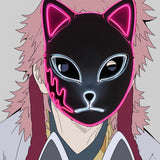 2022Hot Sales Fashion LED Mask Luminous Glowing Halloween Party Mask Neon EL Mask Halloween Cosplay Mask Mascara Horror Maska