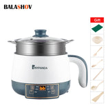 220V Electric Cooking Machine Household Single/Double Layer Hot Pot Non-stick Pan Multifunction Rice Cooker Student Dormitory