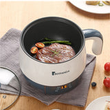 220V Electric Cooking Machine Household Single/Double Layer Hot Pot Non-stick Pan Multifunction Rice Cooker Student Dormitory