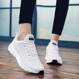 Mesh Women Sneakers Breathable Women Flat Shoes Lightweight Casual Shoes Ladies Lace-up Deportivas Mujer Chaussures Femme