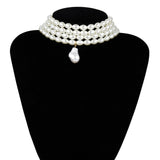 Multi layer White Imitation Pearl