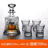 Set Crafted Glass Decanter Whisky Glasses Set