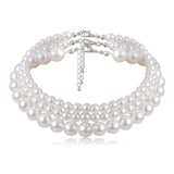 Multi layer White Imitation Pearl