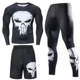 Men Sportswear Superhero Compression Sport Suits