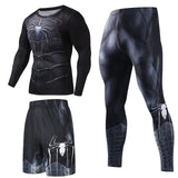 Men Sportswear Superhero Compression Sport Suits