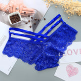 Sexy Panties Women Lace Low-Rise Solid Sexy Briefs Female Underwear Cross Strap Temptation Lingerie Ladies G String Thong