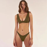 Solid Swimsuit Women Swimwear