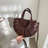 Luxury Handbag Women Bags Design Retro Hand Bags For Women Half Moon Design Totes Satchel Solid Color Crossboy Shoulder Bag