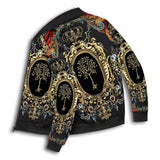 Men's Spring Autumn New Trend Hip-hop Harajuku Style Printed Zipper Long-sleeved Flight Suit Men's Jacket Baseball Uniform