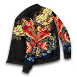 Men's Spring Autumn New Trend Hip-hop Harajuku Style Printed Zipper Long-sleeved Flight Suit Men's Jacket Baseball Uniform