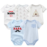 5-pack infant Jumpsuit