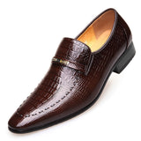 Men's  Alligator Pattern Classic Shoes