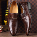 Men's  Alligator Pattern Classic Shoes