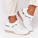 Sneakers Lace-Up Wedge