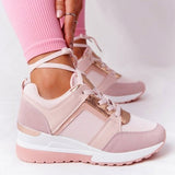Sneakers Lace-Up Wedge