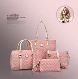 5-piece Set Luxury Brand Women Hand Bag PU Leather Purse Bags Shoulder Messenger Ladies Handbag Bolsa Feminina