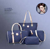 5-piece Set Luxury Brand Women Hand Bag PU Leather Purse Bags Shoulder Messenger Ladies Handbag Bolsa Feminina