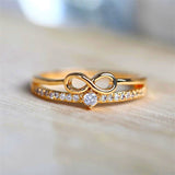 New  Classic Wedding Rings for Women Fashion Two Tone X Shape Cross Dazzling CZ Ring Female Engagement Jewelry