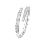 New  Classic Wedding Rings for Women Fashion Two Tone X Shape Cross Dazzling CZ Ring Female Engagement Jewelry