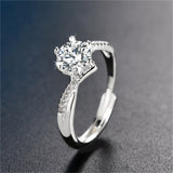 New  Classic Wedding Rings for Women Fashion Two Tone X Shape Cross Dazzling CZ Ring Female Engagement Jewelry