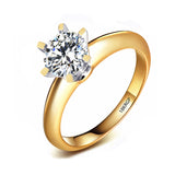 With Certificate Original 18K White Gold Color Ring Luxury 2.0ct Lab Diamond Wedding Bands Bride Women anillos de plata ley 925