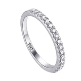 With Certificate Original 18K White Gold Color Ring Luxury 2.0ct Lab Diamond Wedding Bands Bride Women anillos de plata ley 925