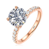 With Certificate Original 18K White Gold Color Ring Luxury 2.0ct Lab Diamond Wedding Bands Bride Women anillos de plata ley 925